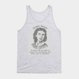 Elizabeth Blackwell Portrait and Quote Tank Top